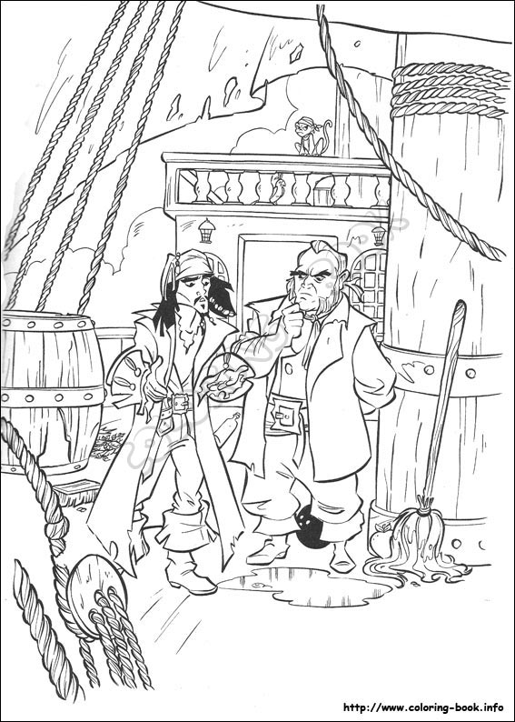 Pirates of the Caribbean coloring picture